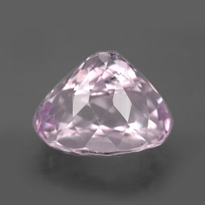 7.40캐럿 천연 핑크 쿤자이트, 타원형 컷, 12.6×9.7 mm, VVS-VS