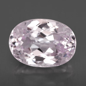 6.69캐럿 천연 핑크 쿤자이트, 타원형 컷, 13.1×9.4 mm, VVS-VS