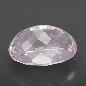 6.69캐럿 천연 핑크 쿤자이트, 타원형 컷, 13.1×9.4 mm, VVS-VS
