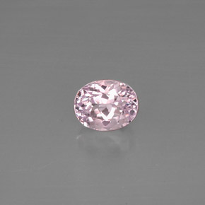 5.68캐럿 천연 핑크 쿤자이트, 타원형 컷, 11×8.8 mm, VVS-VS