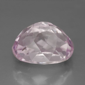 6.49캐럿 천연 핑크 쿤자이트, 타원형 컷, 12.4×9.4 mm, VVS