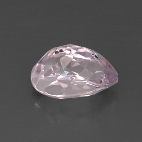 6.44캐럿 천연 핑크 쿤자이트, 배 모양, 13.4×9.2 mm, VVS-VS