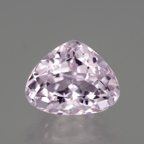 8.84캐럿 천연 핑크 쿤자이트, 배 모양, 13.9×11.2 mm, VVS-VS