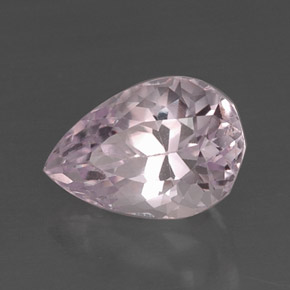 8.89캐럿 천연 핑크 쿤자이트, 배 모양, 15.1×10.5 mm, VS