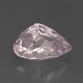 8.89캐럿 천연 핑크 쿤자이트, 배 모양, 15.1×10.5 mm, VS
