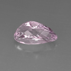 9.59캐럿 천연 핑크 쿤자이트, 배 모양, 16.9×9.7 mm, VVS