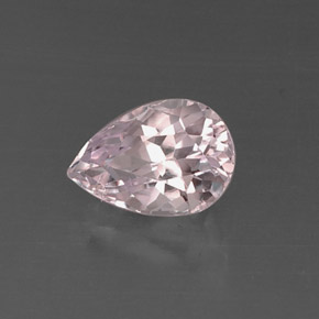 4.11캐럿 천연 라이트 핑크 쿤자이트, 배 모양, 11.6×8 mm, VVS-VS