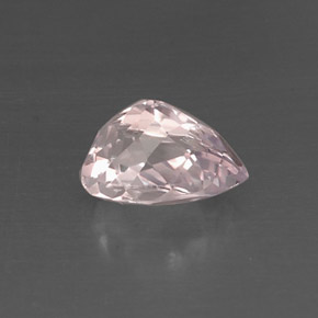 4.11캐럿 천연 라이트 핑크 쿤자이트, 배 모양, 11.6×8 mm, VVS-VS