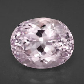 8.04캐럿 천연 라이트 핑크 쿤자이트, 타원형 컷, 13×10.5 mm, VVS-VS