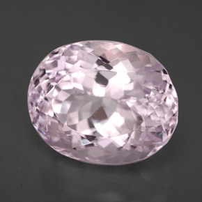 8.04캐럿 천연 라이트 핑크 쿤자이트, 타원형 컷, 13×10.5 mm, VVS-VS