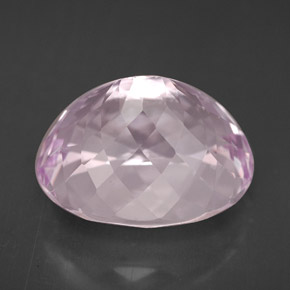 8.04캐럿 천연 라이트 핑크 쿤자이트, 타원형 컷, 13×10.5 mm, VVS-VS