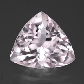 6.61캐럿 천연 라이트 핑크 쿤자이트, 트릴리언, 11.9×11.4 mm, VVS-VS
