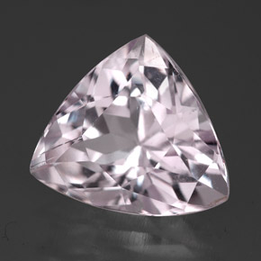 6.61캐럿 천연 라이트 핑크 쿤자이트, 트릴리언, 11.9×11.4 mm, VVS-VS