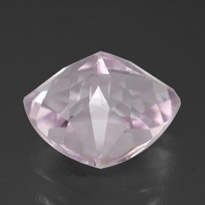 6.61캐럿 천연 라이트 핑크 쿤자이트, 트릴리언, 11.9×11.4 mm, VVS-VS