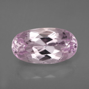 6.51캐럿 천연 라이트 핑크 쿤자이트, 타원형 컷, 15×8.2 mm, VVS-VS