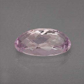 6.51캐럿 천연 라이트 핑크 쿤자이트, 타원형 컷, 15×8.2 mm, VVS-VS