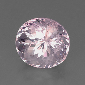 11.27캐럿 천연 핑크 쿤자이트, 타원형 컷, 13.7×12.6 mm, VVS