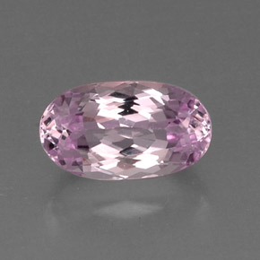 6.56캐럿 천연 핑크 쿤자이트, 타원형 컷, 14.2×8.3 mm, VVS