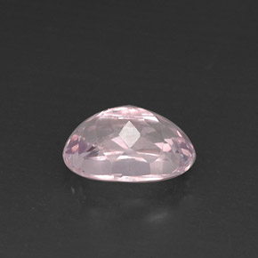 5.05캐럿 천연 핑크 쿤자이트, 타원형 컷, 12.6×8.4 mm, VVS-VS