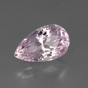 8.39캐럿 천연 핑크 쿤자이트, 배 모양, 15.9×9.6 mm, VVS