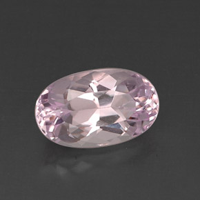 7.93캐럿 천연 핑크 쿤자이트, 타원형 컷, 15.2×9.3 mm, VVS