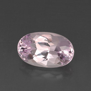 7.93캐럿 천연 핑크 쿤자이트, 타원형 컷, 15.2×9.3 mm, VVS