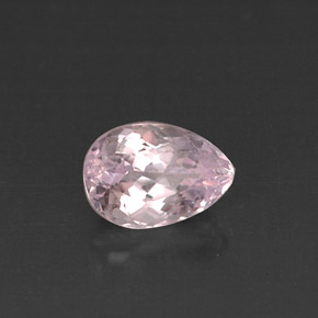 4.00캐럿 천연 핑크 쿤자이트, 배 모양, 11.5×8 mm, VS