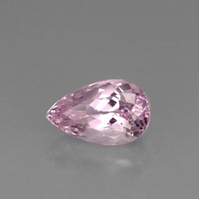 6.07캐럿 천연 핑크 쿤자이트, 배 모양, 13.5×8.6 mm, VS