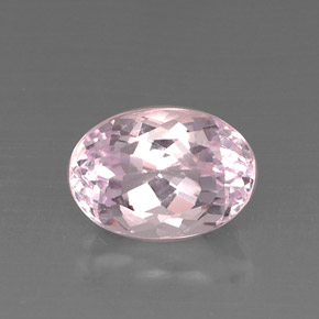 8.31캐럿 천연 핑크 쿤자이트, 타원형 컷, 14.1×10 mm, VS