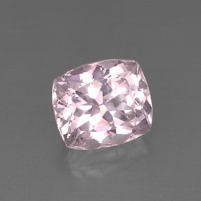 8.05캐럿 천연 핑크 쿤자이트, 쿠션 컷, 11.9×10.5 mm, VVS-VS