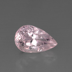9.14캐럿 천연 핑크 쿤자이트, 배 모양, 15.6×10 mm, VS