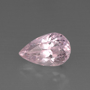 9.14캐럿 천연 핑크 쿤자이트, 배 모양, 15.6×10 mm, VS