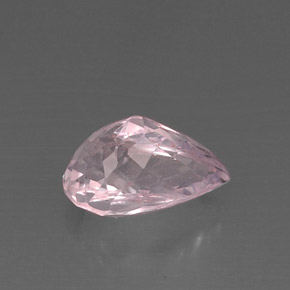 9.14캐럿 천연 핑크 쿤자이트, 배 모양, 15.6×10 mm, VS