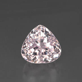 9.89캐럿 천연 핑크 쿤자이트, 배 모양, 12.9×12.5 mm, VS