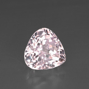 9.89캐럿 천연 핑크 쿤자이트, 배 모양, 12.9×12.5 mm, VS