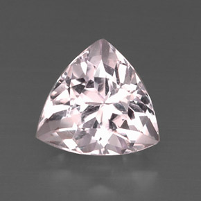 8.12캐럿 천연 핑크 쿤자이트, 트릴리언, 12.6×12.5 mm, VS