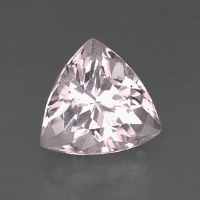 8.12캐럿 천연 핑크 쿤자이트, 트릴리언, 12.6×12.5 mm, VS