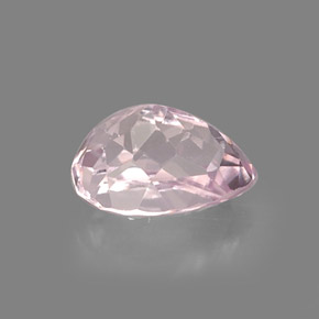 5.99캐럿 천연 핑크 쿤자이트, 배 모양, 12.7×9.4 mm, VS