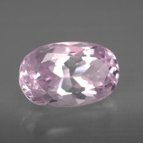 5.36캐럿 천연 핑크 쿤자이트, 타원형 컷, 12.9×8.3 mm, VVS-VS