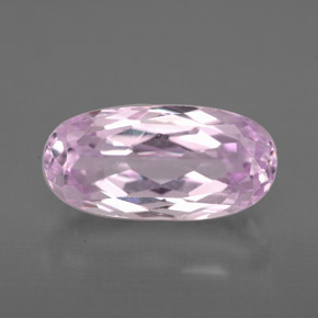 4.18캐럿 천연 핑크 쿤자이트, 타원형 컷, 13.1×6.5 mm, VS