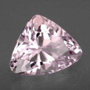 7.41캐럿 천연 핑크 쿤자이트, 트릴리언, 14.3×11.4 mm, VVS-VS