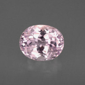 2.68캐럿 천연 핑크 쿤자이트, 타원형 컷, 9.1×7.4 mm, VVS-VS
