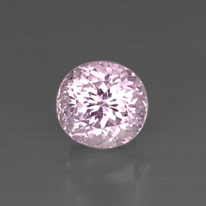 5.33캐럿 천연 핑크 쿤자이트, 타원형 컷, 9.7×9.2 mm, VVS