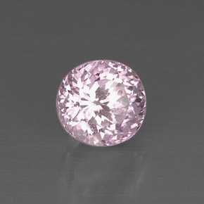 5.33캐럿 천연 핑크 쿤자이트, 타원형 컷, 9.7×9.2 mm, VVS