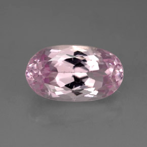 6.95캐럿 천연 핑크 쿤자이트, 타원형 컷, 14.2×8.3 mm, VS