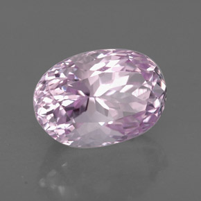5.46캐럿 천연 라이트 핑크 쿤자이트, 타원형 컷, 12×8.3 mm, VVS-VS