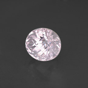 4.03캐럿 천연 라이트 핑크 쿤자이트, 타원형 컷, 9×8.4 mm, VVS-VS