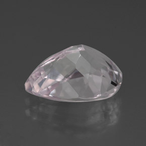 5.12캐럿 천연 라이트 핑크 쿤자이트, 배 모양, 13×9.7 mm, VVS