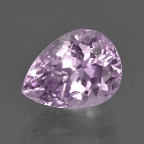5.56캐럿 천연 핑크 쿤자이트, 배 모양, 12.2×9.2 mm, VS