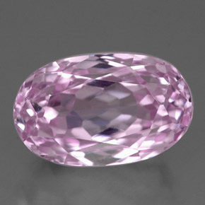 8.16캐럿 천연 핑크 쿤자이트, 타원형 컷, 13.7×8.7 mm, VVS